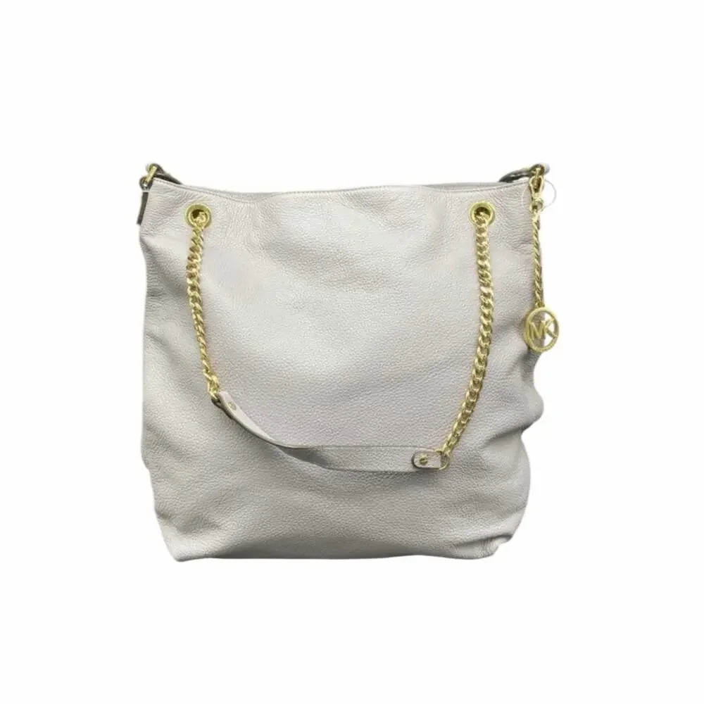 Michael Kors Jet Set Chain Large Pebbled Leather Shoulder Bag - Lilac - Picture 2 of 8